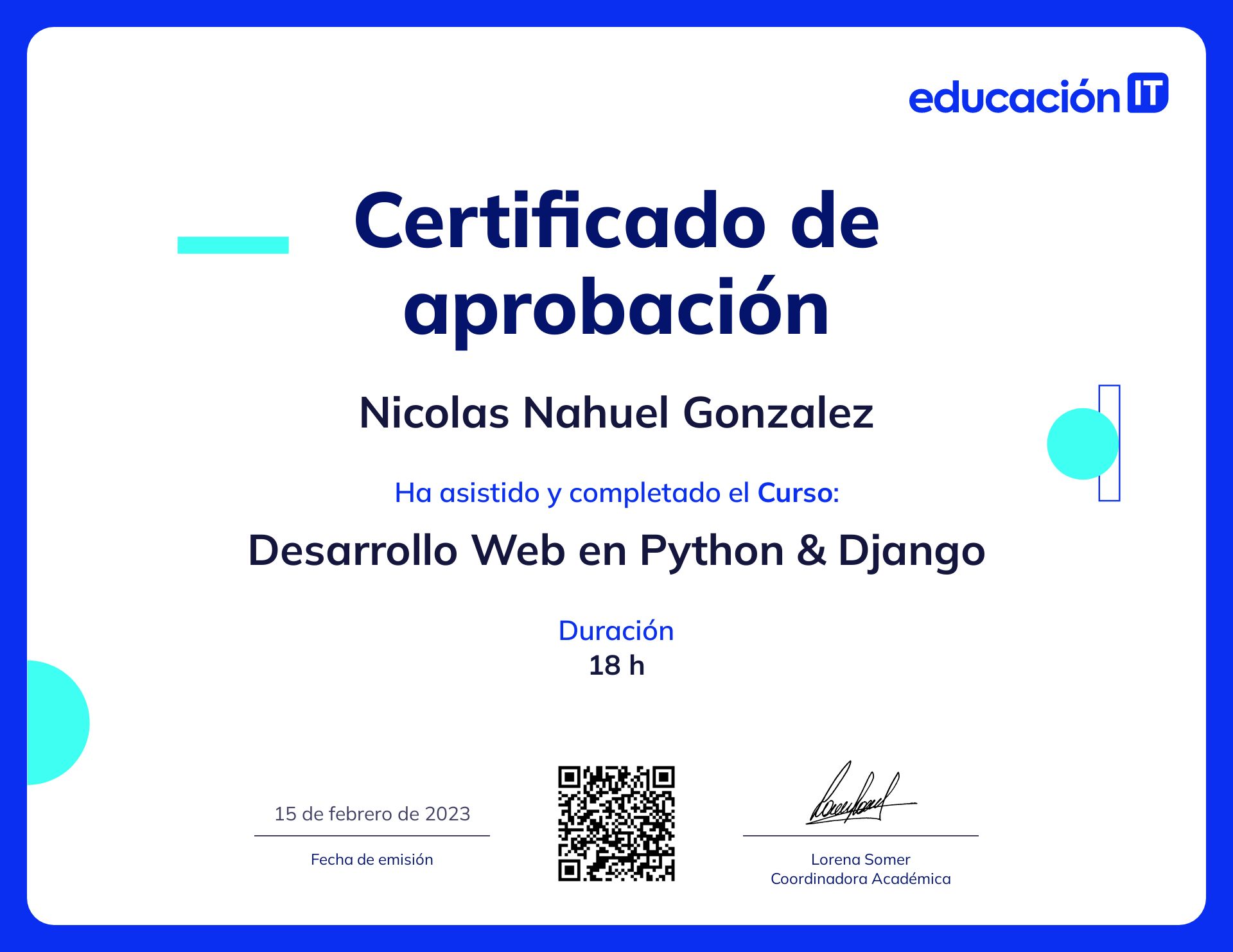 Desarrollador Django