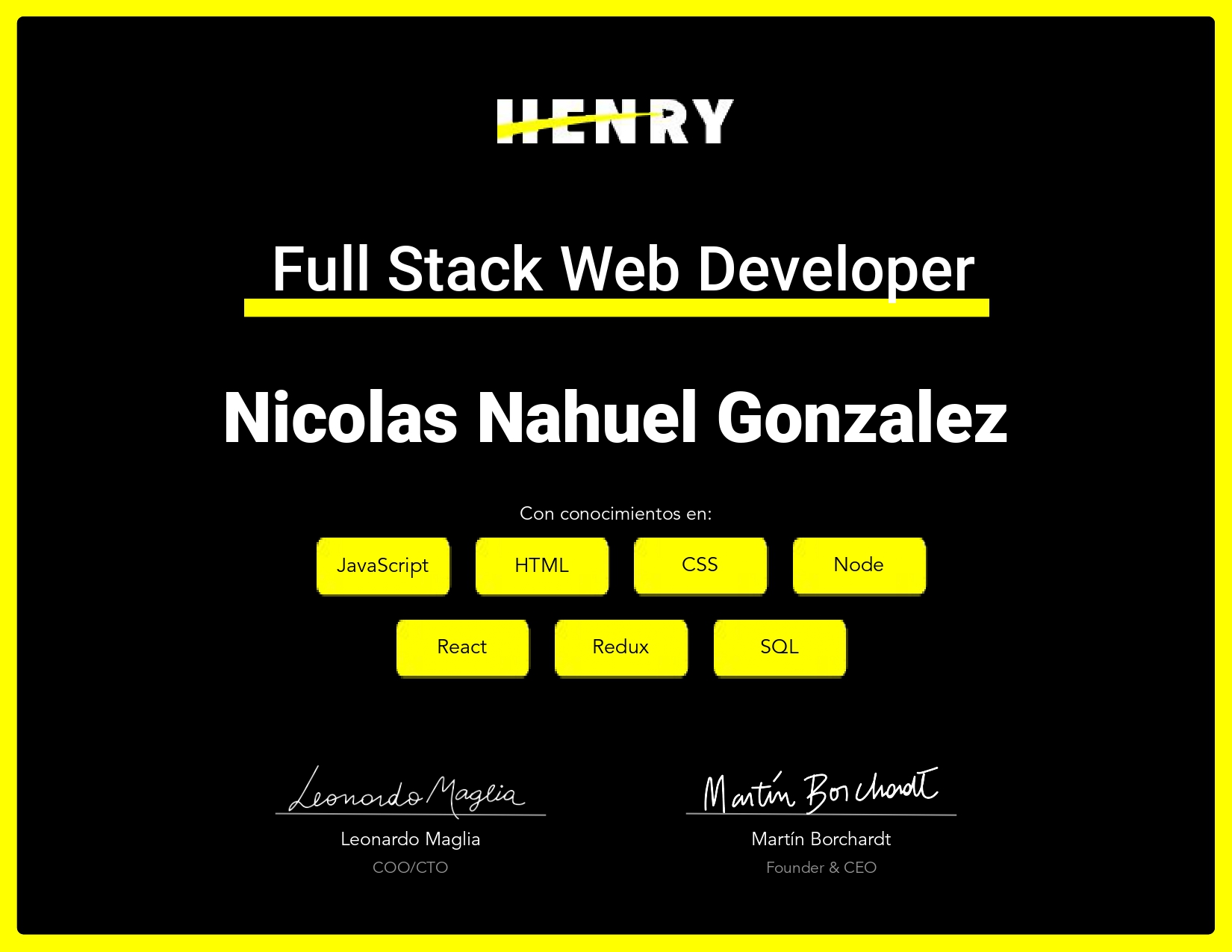 Desarrollador Full Stack