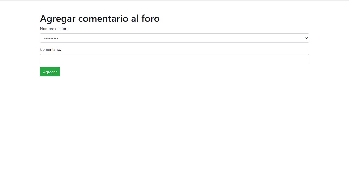 agregar discusión